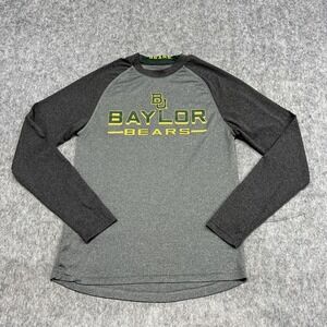 Baylor Bears Shirt Mens Medium Gray Nike Long Sleeve Football NCAA Colessium